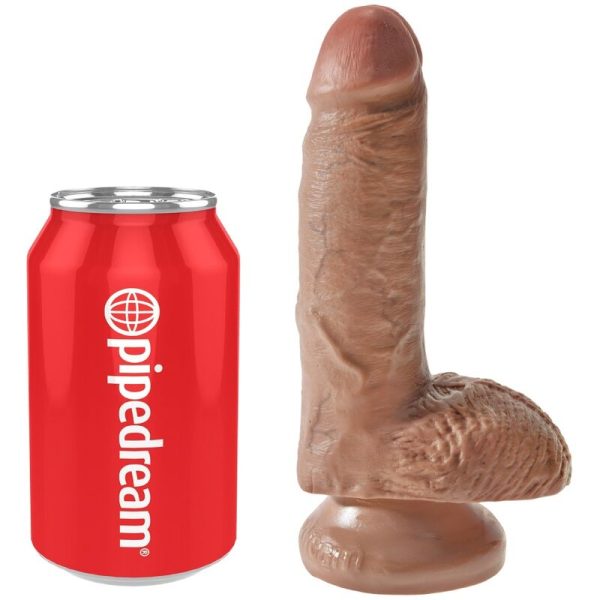 DILDO REALÍSTICO KING COCK (COM TESTÍCULOS) | 13.2 CM