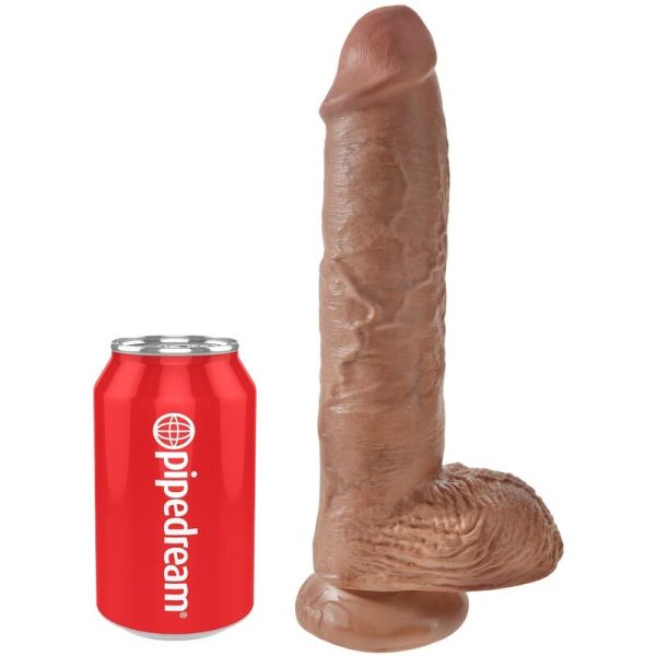 DILDO REALÍSTICO KING COCK (COM TESTÍCULOS) | 19.8 CM
