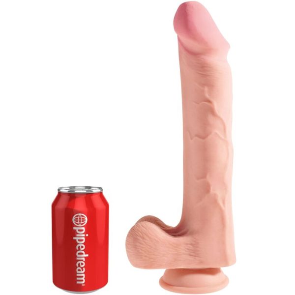 DILDO REALÍSTICO PLUS COM TESTÍCULOS (PELE CLARA) | 24.8 CM