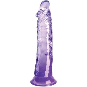 DILDO REALÍSTICO CLEAR (ROXO) | 19.7 CM 2 DILDO REALÍSTICO CLEAR