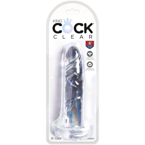 DILDO REALÍSTICO CLEAR (TRANSPARENTE) | 15.5 CM