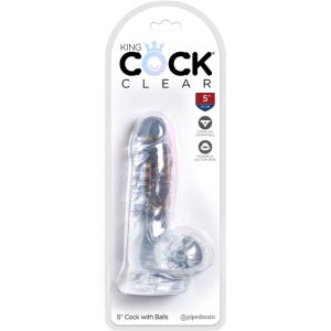 DILDO REALÍSTICO CLEAR COM TESTÍCULOS (TRANSPARENTE) | 10.1 CM - Image 5