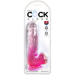 DILDO REALÍSTICO CLEAR COM TESTÍCULOS (ROSA) | 13.5 CM 3 DILDO REALÍSTICO CLEAR COM TESTÍCULOS (ROSA) | 13.5 CM - Image 2