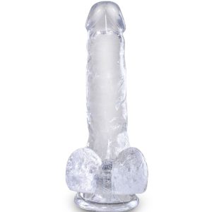 DILDO REALÍSTICO CLEAR COM TESTÍCULOS (TRANSPARENTE) | 13.5 CM 6 DILDO REALÍSTICO CLEAR COM TESTÍCULOS (TRANSPARENTE) | 13.5 CM - Image 2