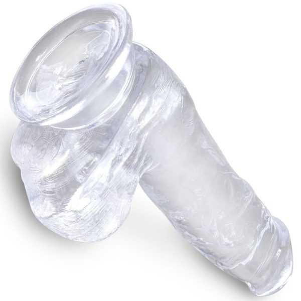 DILDO REALÍSTICO CLEAR COM TESTÍCULOS (TRANSPARENTE) | 13.5 CM 3 DILDO REALÍSTICO CLEAR COM TESTÍCULOS (TRANSPARENTE) | 13.5 CM