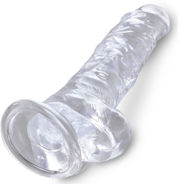 DILDO REALÍSTICO CLEAR COM TESTÍCULOS (TRANSPARENTE) | 16.5 CM 3 DILDO REALÍSTICO CLEAR COM TESTÍCULOS (TRANSPARENTE) | 16.5 CM