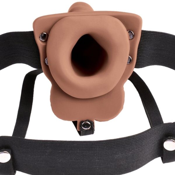 STRAP-ON COM DILDO VIBRATÓRIO FETISH | 28 CM