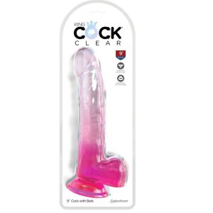 DILDO REALÍSTICO CLEAR COM TESTÍCULOS (ROSA) | 20.3 CM 3 DILDO REALÍSTICO CLEAR COM TESTÍCULOS (ROSA) | 20.3 CM - Image 2