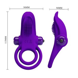 ANEL PARA O PÉNIS COM LÍNGUA (ROXO) - Image 6