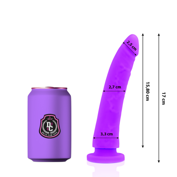 DILDO REALÍSTICO DELTA CLUB (LILÁS) | 17CM