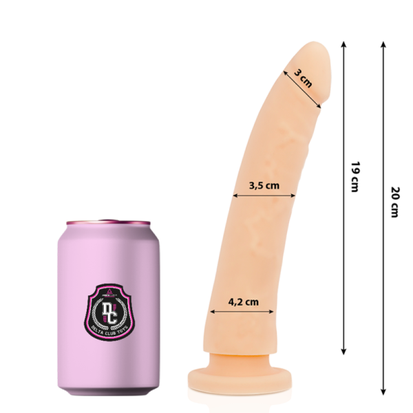 DILDO REALÍSTICO DELTA CLUB (NATURAL) | 20CM