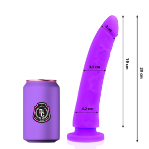 DILDO REALÍSTICO DELTA CLUB (LILÁS) | 20CM - Image 2