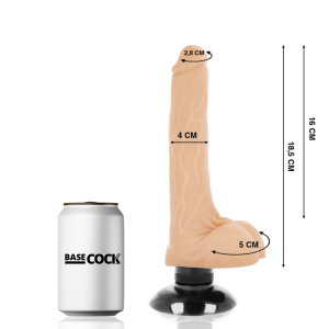 VIBRADOR REALÍSTICO BASECOCK (COM COMANDO) | 18,5 CM - Image 2