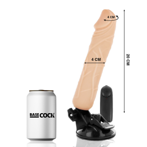 VIBRADOR REALÍSTICO BASECOCK (COM COMANDO) | 20 CM - Image 2