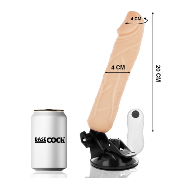 VIBRADOR REALÍSTICO BASECOCK (COM COMANDO) | 20 CM