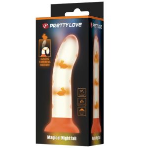 DILDO LUMINOSO MAGICAL NIGHTFALL (LARANJA) - Image 4
