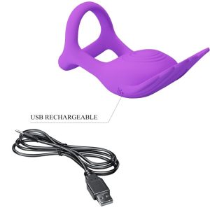 ANEL PARA O PÉNIS SILAS COM 7 VIBRAÇÕES (LILÁS) - Image 8