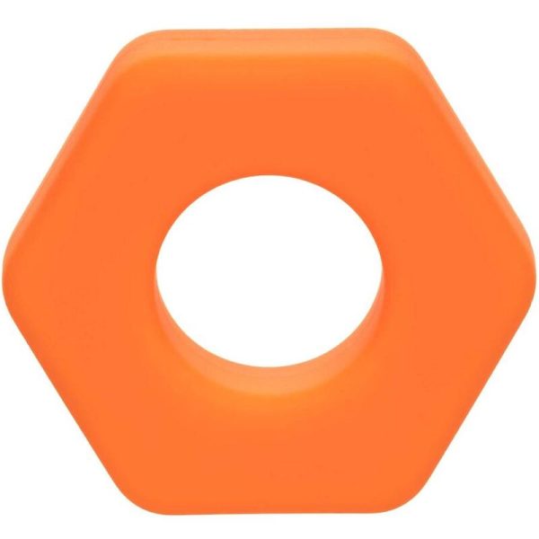 ANEL PARA O PÉNIS PROLONG SEXÁGONO (LARANJA)