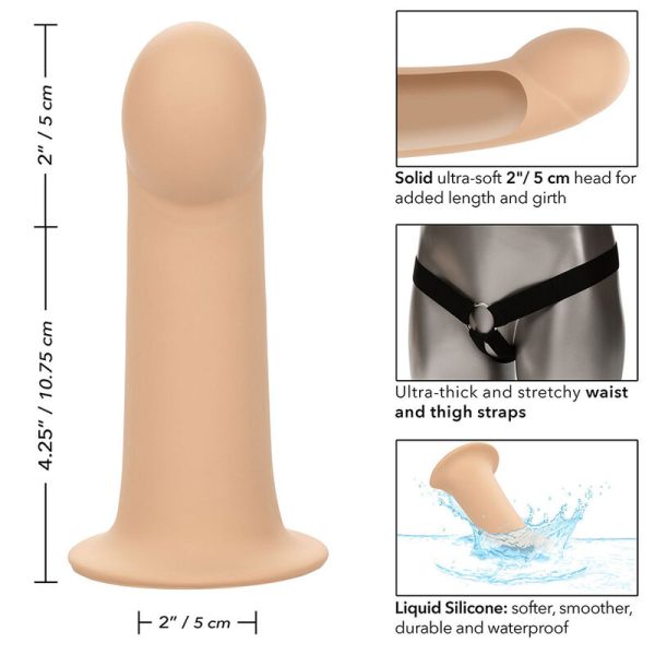 STRAP-ON COM DILDO OCO MAXX (PELE CLARA) | 10.75 CM