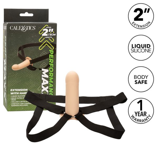 STRAP-ON COM DILDO OCO MAXX (PELE CLARA) | 10.75 CM