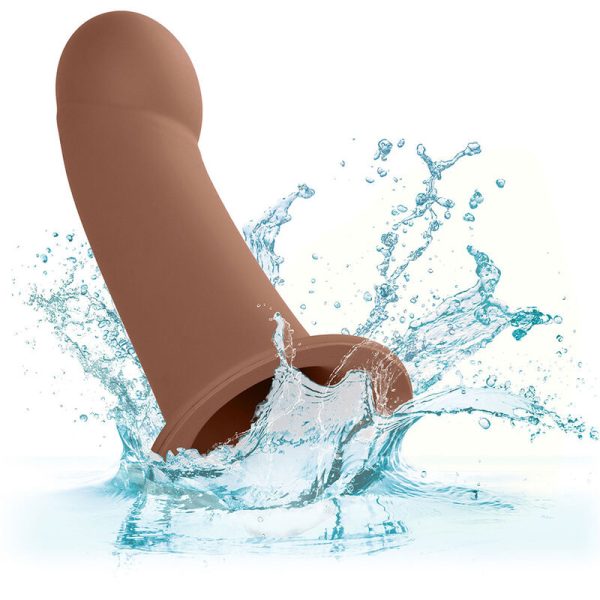 STRAP-ON COM DILDO OCO MAXX (PELE ESCURA) | 10.75 CM