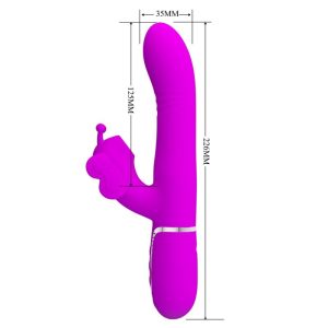 VIBRADOR RABBIT MULTIFUNÇÃO MARIPOSA (FÚCSIA) - Image 7