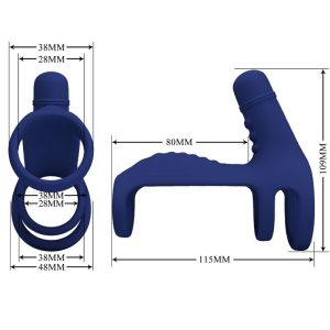 MANGA PARA O PÉNIS EM FORMA DE ANEL ELISH (COM VIBRAÇÃO) - Image 4