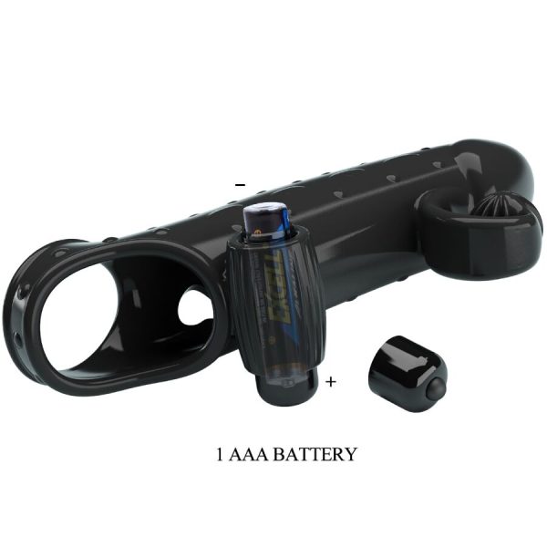 MANGA PARA PÉNIS VIBRATÓRIA ROMANCE (PRETO)