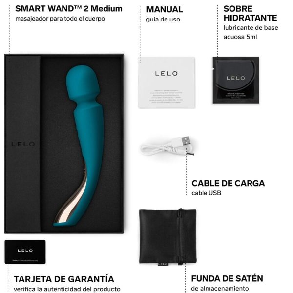 VARINHA MASSAJADORA SMART WAND 2 MEDIUM (VERDE ÁGUA)