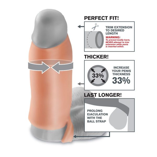 MANGA EXTENSORA PARA O PÉNIS REAL FEEL | XL