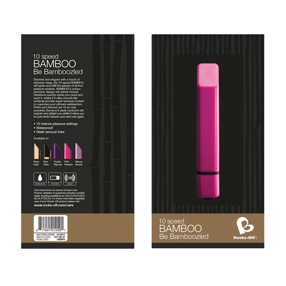 BALA VIBRATÓRIA BAMBOO GOLD (COM 10 MODOS DE VIBRAÇÃO)