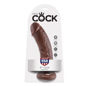 DILDO REALÍSTICO KING COCK #8 (PELE ESCURA 1) | 20.3 CM 5 DILDO REALÍSTICO KING