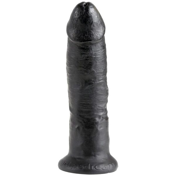 DILDO REALÍSTICO KING COCK #9 (PRETO) | 22.9 CM