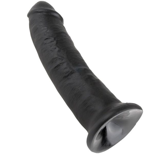 DILDO REALÍSTICO KING COCK #9 (PRETO) | 22.9 CM