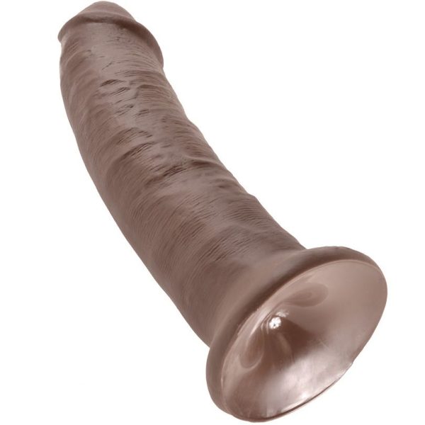 DILDO REALÍSTICO KING COCK #9 (PELE ESCURA) | 22.9 CM