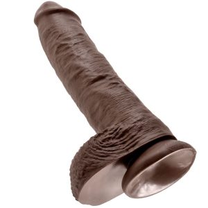 DILDO REALÍSTICO KING COCK #10 COM TESTÍCULOS (PELE ESCURA) | 25.4 CM 9 DILDO REALÍSTICO KING COCK #10 COM TESTÍCULOS (PELE ESCURA) | 25.4 CM - Image 5