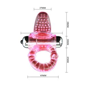 BAILE - SWEET ABS 10 RITMOS RING ANILLO PENE VIBRADOR ROSA - Image 4