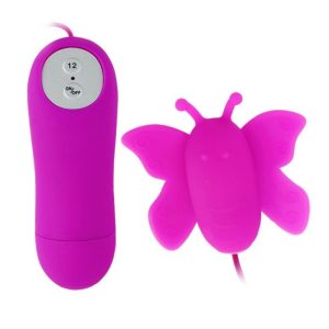BAILE - ESTIMULADOR DE CLÍTORIS MARIPOSA LOVE EGGS 12 VELOCIDADES LILA CONTROL REMOTO - Image 1