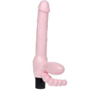 BAILE - ARNÉS SIN CUERDA TPR CON VIBRACIÓN Y ESTIMULACION ANAL 25.4 CM - Image 3