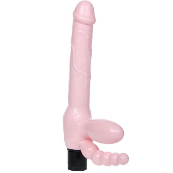BAILE - ARNÉS SIN CUERDA TPR CON VIBRACIÓN Y ESTIMULACION ANAL 25.4 CM