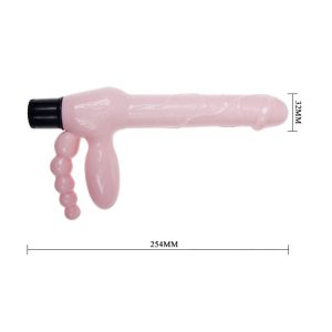 BAILE - ARNÉS SIN CUERDA TPR CON VIBRACIÓN Y ESTIMULACION ANAL 25.4 CM - Image 6