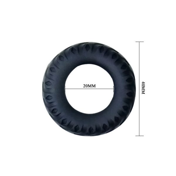 ANEL PARA O PÉNIS BAILE TITAN (PRETO/VERDE) | 2 CM