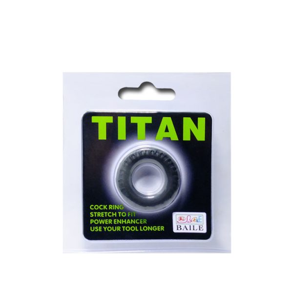 ANEL PARA O PÉNIS BAILE TITAN (PRETO/VERDE) | 2 CM