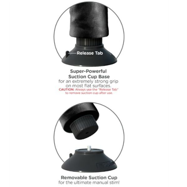 VIBRADOR REALÍSTICO FLEXÍVEL COM TESTÍCULOS (PRETO) | 23 CM