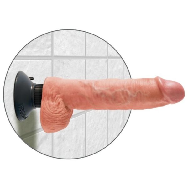VIBRADOR REALÍSTICO FLEXÍVEL (PELE CLARA) | 25.5 CM