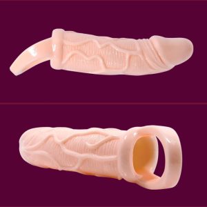 BAILE - FUNDA EXTENSORA PENE CON VIBRACIÓN Y STRAP PARA TESTÍCULOS 13.5 CM - Image 3