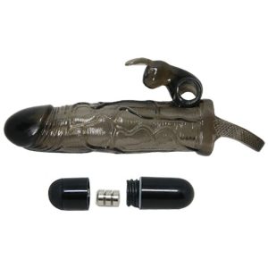 BAILE - BRAVE MAN FUNDA REALISTICA PENE CON RABBIT 16.5 CM NEGRO - Image 7