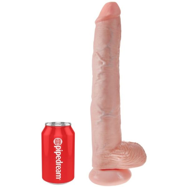 DILDO REALÍSTICO KING COCK COM TESTÍCULOS | 35.6 CM