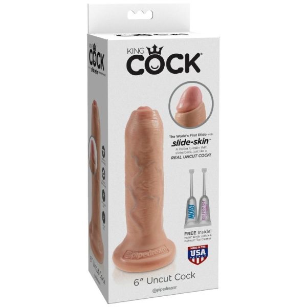 DILDO REALÍSTICO COM PREPÚCIO UNCUT | 15 CM