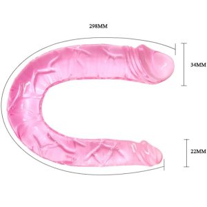 BAILE - DOUBLE DONG DILDO DOBLE ROSA - Image 4